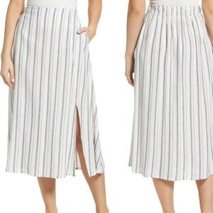 Caslon Linen Blend Midi Skirt (NWOT)